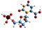 3D image of Orotidine 5-monophosphate skeletal formula