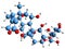 3D image of Ouabain skeletal formula