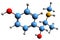 3D image of Oxilofrine skeletal formula