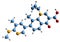 3D image of Ozenoxacin skeletal formula