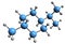 3D image of p-Menthane skeletal formula