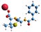 3D image of Penicillin-G-sodium skeletal formula