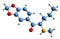 3D image of Pentylone skeletal formula