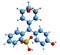 3D image of Phenol red skeletal formula