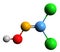 3D image of Phosgene oxime skeletal formula