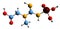3D image of Phosphocreatine skeletal formula