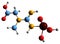 3D image of Phosphocreatine skeletal formula