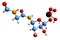 3D image of Phosphoribosyl-N-formylglycineamide skeletal formula