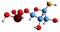 3D image of Phosphoribosylamine skeletal formula