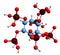 3D image of Phytic acid skeletal formula