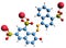 3D image of Ponceau 4R skeletal formula