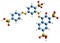 3D image of Ponceau S skeletal formula