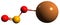 3D image of Potassium nitrite skeletal formula