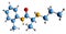 3D image of Prilocaine skeletal formula