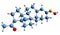 3D image of Progesterone 3-oxime skeletal formula