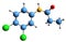 3D image of Propanil skeletal formula