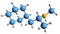 3D image of Propylhexedrine skeletal formula