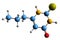 3D image of Propylthiouracil skeletal formula