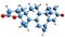 3D image of Prorenone skeletal formula