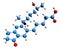 3D image of Prostaglandin B1 skeletal formula