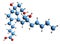 3D image of Prostaglandin F3 skeletal formula