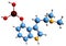 3D image of Psilocybin skeletal formula