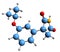 3D image of Pufemide skeletal formula