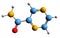 3D image of Pyrazinamide skeletal formula