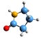 3D image of pyrrolidone skeletal formula