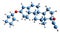 3D image of Quingestanol skeletal formula