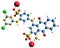 3D image of Reactive Blue 1 skeletal formula