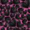 3D image, rendering Seamless pattern on a pink background. Black Heart. Gender. Holiday Valentine`s Day. Gender symbol. Backdrop