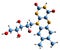 3D image of Riboflavin skeletal formula