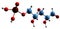 3D image of Ribose 5-phosphate skeletal formula