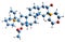 3D image of Rocuronium bromide skeletal formula