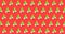 3D image of Santa Claus figurines Snowman and the Christmas Tree small grouped Groups arranged in alternating rows in several posi