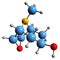 3D image of Scopine skeletal formula