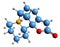 3D image of Securinine skeletal formula