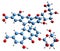 3D image of Senna glycoside D skeletal formula