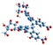 3D image of Senna glycoside skeletal formula