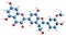 3D image of Silicristin skeletal formula