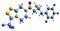3D image of Sitagliptin skeletal formula