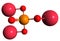 3D image of Sodium aluminophosphate skeletal formula