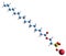 3D image of Sodium palmitoyl isethionate skeletal formula