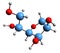 3D image of Sorbitan skeletal formula