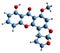 3D image of Sterigmatocystin skeletal formula