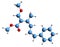 3D image of Strobilurin A skeletal formula