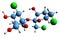 3D image of Sucralose skeletal formula