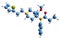 3D image of Sufentanil skeletal formula