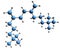 3D image of Suxamethonium chloride skeletal formula